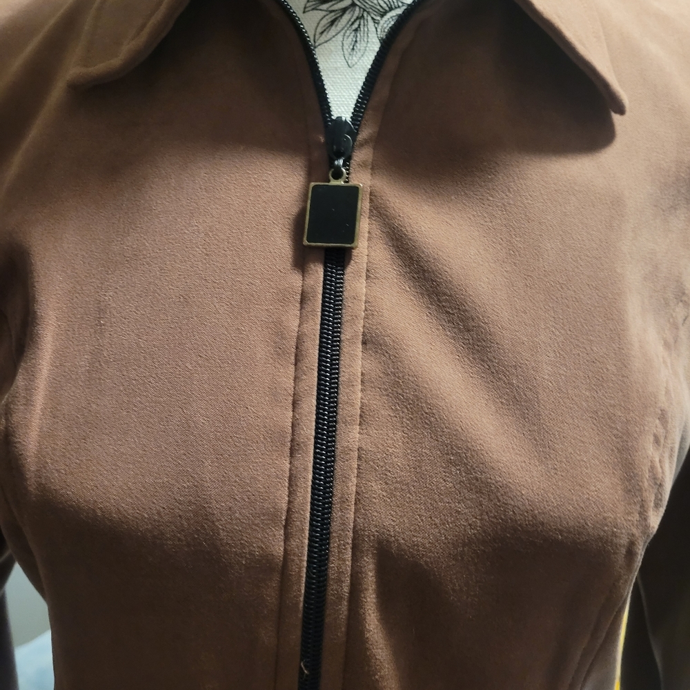 Positive Attitude jacket sz 4 petite  tan